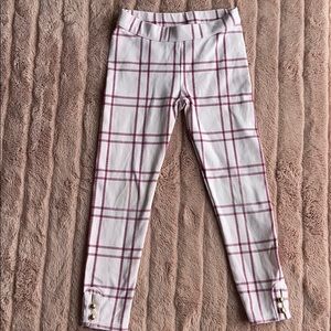 Janie and Jack patterned pants with button detail